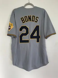 AGUASCALIENTES Barry Bonds Jersey 1992 Fitted Short Sleeve Unisex Jersey with Team Logo and Number Design