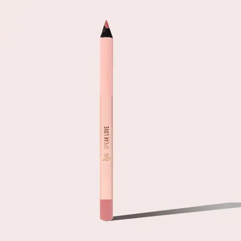 LYS Beauty Speak Love Smooth Glide Fine Tip Stay-In Lip Liner Pencil - Moisture-Rich Cream Cosmetic with Castor Oil, Hydrates, Blends Seamlessly, Delivers Nourishing Definition & Stain Effect