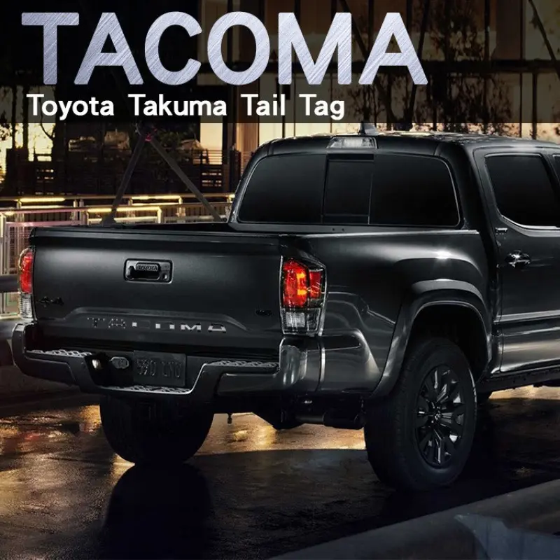 Fits Toyota Tacoma badge, TACOMA emblem, 3D decal for Tacoma pickup truck, rear cargo box sticker