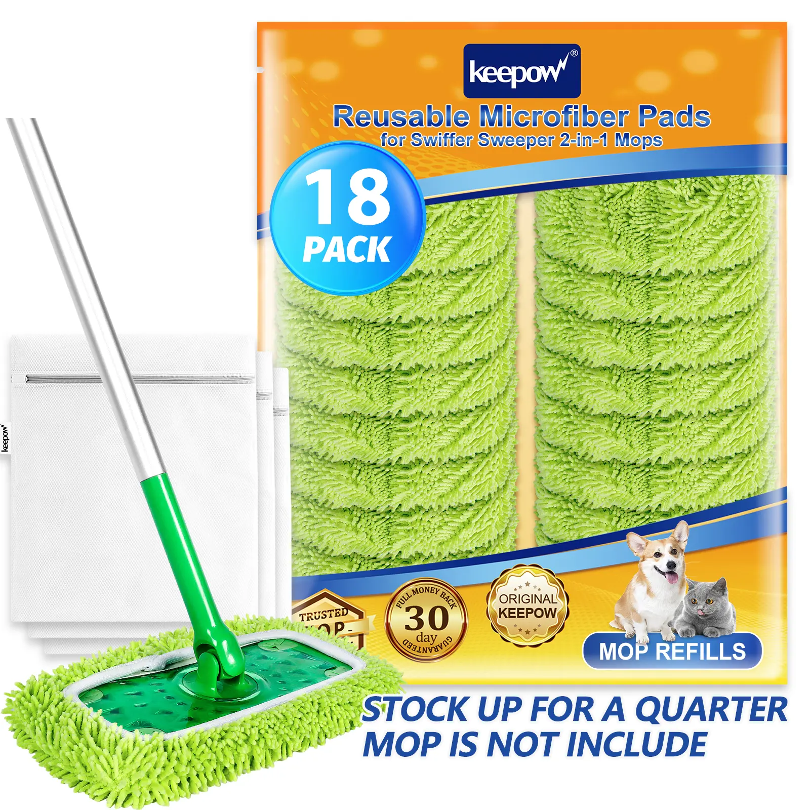 18 packs, green for a quarter