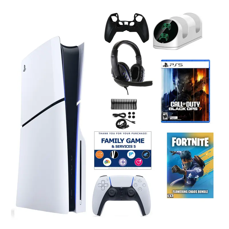 PS5 Slim Chaos with Black Ops 7, Accessories Kit & Voucher