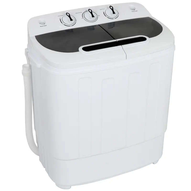 Segawe Mini Small Size Portable Twin Tube Single Bucket Washing Machine – Compact Washer and Spin Dryer 【13lbs/9.9lbs/9lbs】