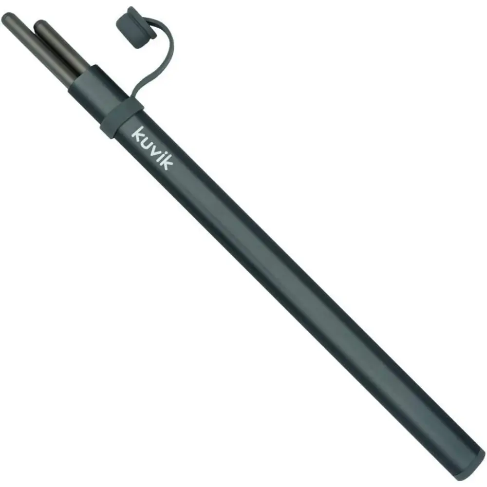 Titanium Chopsticks with Gray Portable, Rust-Resistant Cutlery Case - Lightweight Reusable Kitchen Cutlery for Camping