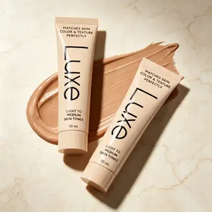 Luxe Auto Color Adjust Liquid Foundation, Adaptive Skin Tone Matching Base Makeup, Buildable Coverage for Natural Flawless All-Day Finish