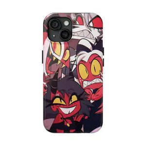 Helluva Boss Fully Protected Themed Phone Case Premium Matte Texture, Protection, Shockproof, Anti-Drop, Anti-Fingerprint For IPhone 17-12, Pro Max, Pro Plus, and Samsung S25-22 Protection Safety