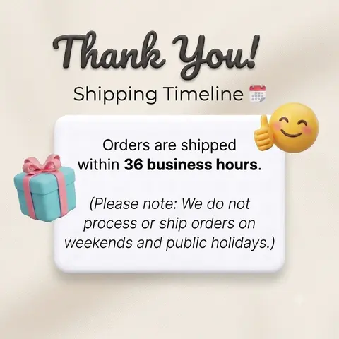 【Shipping Timeline】 - Fast Ship, Orders Shipped Within 36 Business Hours [Shipping Timeline]