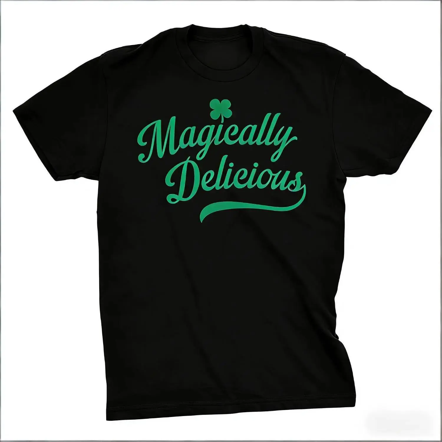Women's T-Shirt, Casual Printed Cotton Top with a Humorous Graphic, Short Sleeve Crew Neck for All Seasons St. Patrick's Day Celebrations, Machine Washable, Shortsleeve, Round Neck, Streetwear, Breathable Cotton, Printed Front, Humor Graphic, Saint Patric