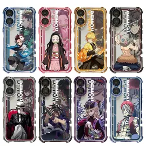 Demon Slayer DS Anime Style Phone Case For iPhone 17 Promax 16 15 14 13 12 11 Plus Pro Max 17Air and Samsung S26 S25 S24 S23 S22 S21 FE Plus Ultra - Anti Drop Full Perfect Aesthetic Printed Soft TPU Case anti-drop shell