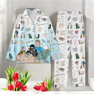 Heartstopper Pajama Set, Brushed Silk Netflix Show PJs