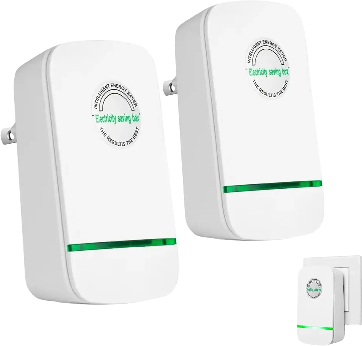 Compact Plug-In Power Box with US Plug, Built-In Indicator Light, Portable Indoor Plug-In Device for Home, Office, Dorm, Bedroom, and Travel Use