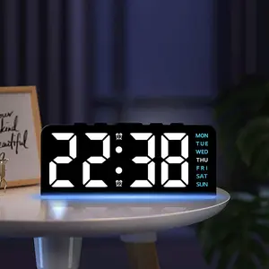 Innovative LED large-character digital clock ambient light date desk clock multifunctional digital alarm clock