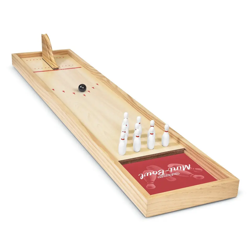 GoSports Mini Wooden Tabletop Bowling Game Set GoSports Mini Wooden Tabletop Bowling Game Set