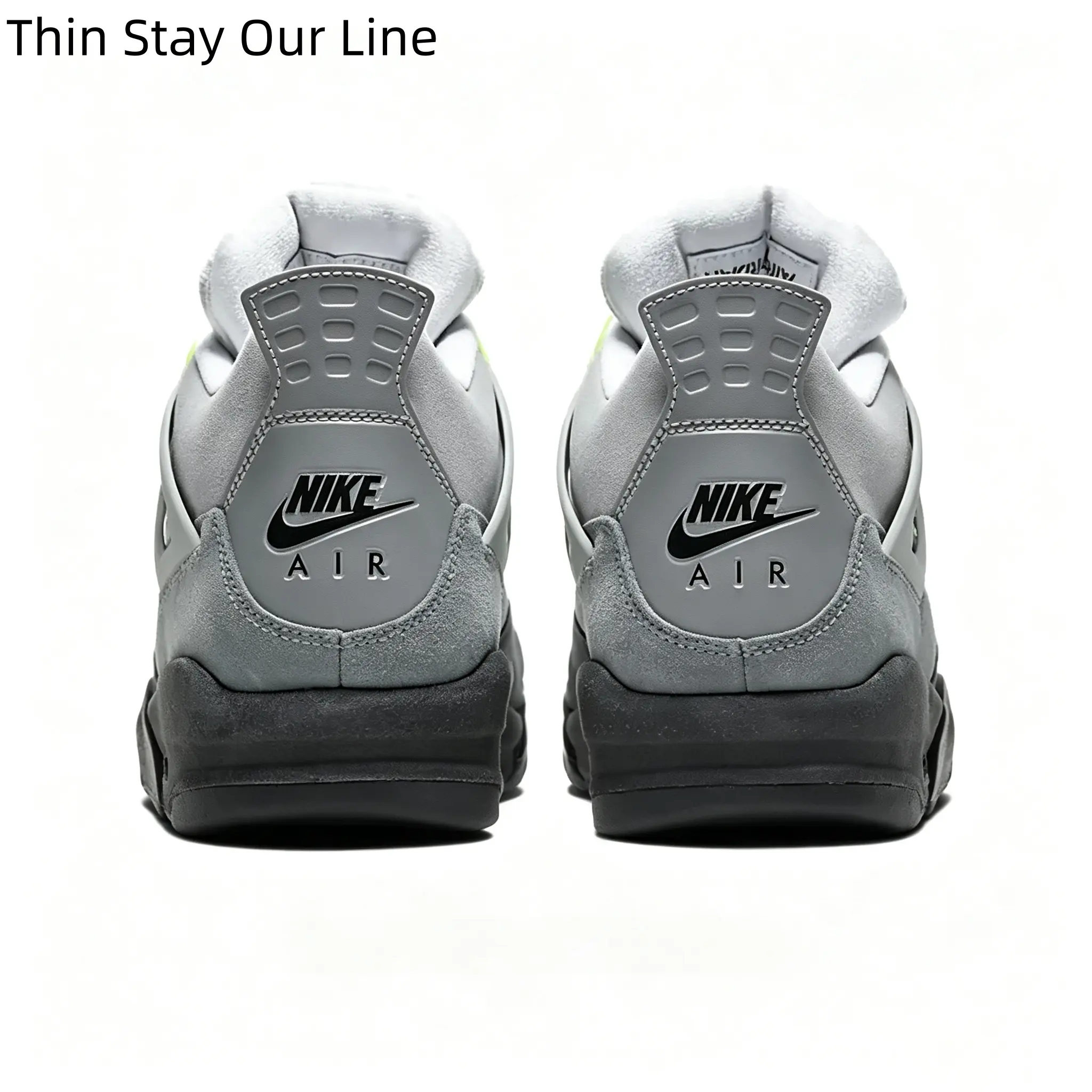 Street Style High Top Sneakers Light Grey Neon Green Suede Eye-Catching Daily Matching Shoes For Men Women