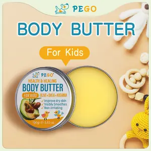 PEGO Body Butter for Kids - Full-Body Baby Moisturizer, Hydrating and Nourishing Skincare - Safe Ingredients, All-Season Moisturizing Cream, 3.53 oz Baby Lotion.