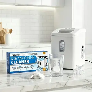 Ice Machine Cleaner Descaler - 6 Pcs Cleaning Tablets, Nickel Safe Scale Remover for Countertop & Nugget Ice Makers