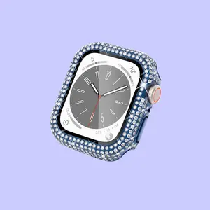 Shine Decor Tempered Glass Screen Protector Watch Case For Apple Watch 38/40/41/42/44/45Mm,Series SE/9/8/7/6/5/4/3/2/1