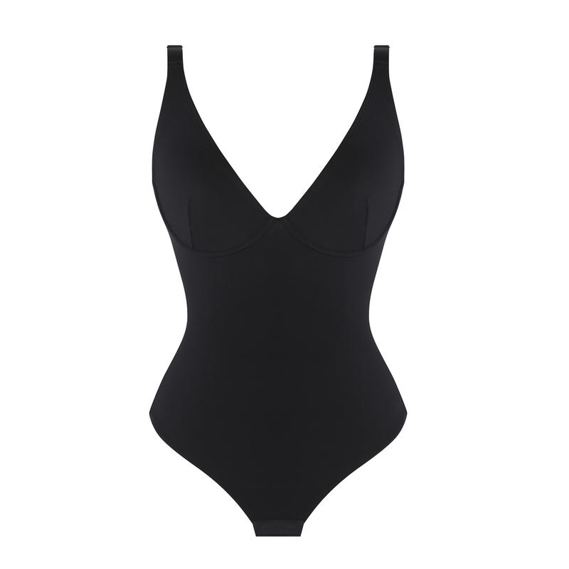 FeelinGirl Women V Neck Bodysuit Thong Tummy Control Shapewear Basic Fabric Fashion Womenswear Springtok Vneck FeelinGirl Women V Neck Bodysuit Thong Tummy Control Shapewear Basic Fabric Fashion Womenswear Springtok Vneck