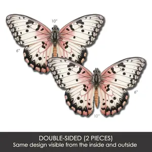 Flexible Screen Door Magnets (Not for Retractable/Glass) - White Butterfly