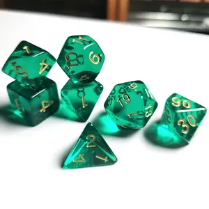 7-Piece Acrylic Polyhedral Dice Set for Dungeons & Dragons Role-Playing Games, Perfect Gift for Rpg Fans, D&d Accessories