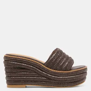 Dolce Vita THRONE WEDGES CHOCOLATE RAFFIA