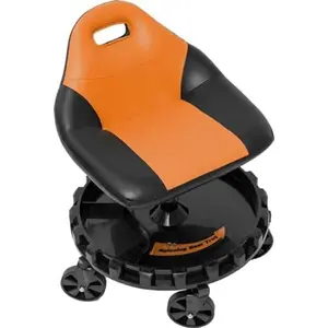212 MAIN Traxion Progear Mobile Rolling Gear Seat - Orange & Black, 23 lbs Weight, Automotive & Motorcycle Car Repair Assembly Disassembly Tool