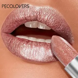 Pearlescent Lipstick For Women, Lipstick Waterproof Long, Lipstick Long Lasting, Colorfast, Portable Travel Makeup, Radiant Lip Gloss