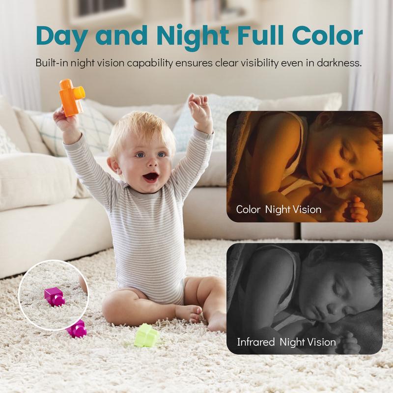 PBSEV Indoor Cameras for Home Security,3MP Full HD Smart Al E27 Light Bulb Camera,360°PTZ&2.4GHz WiFi Wireless Security system with Motion Detection,Two-Way Audio,Easy Install&Support TF/cloud storage