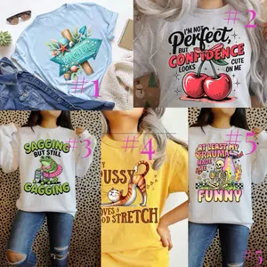 Add on Single Color Design Choices for Live Sale DTF Transfers Patterns Direct to Film Add-ons for T-shirts Sweatshirts Long Sleeve Hoodies Art Diy Material