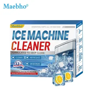 Ice Machine Cleaner Maker,Ice Maker Cleaner Manufacturer Descaler-12 Cleaning Sheets, Used For Nickel Safety Descaler On Table Top And Block Ice Maker