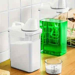 1PC Multifunctional Cleaning Storage Bottle, Moisture-Proof Laundry Powder Container, Inverted Leakproof Liquid Dispenser, Anti-Corrosive Design