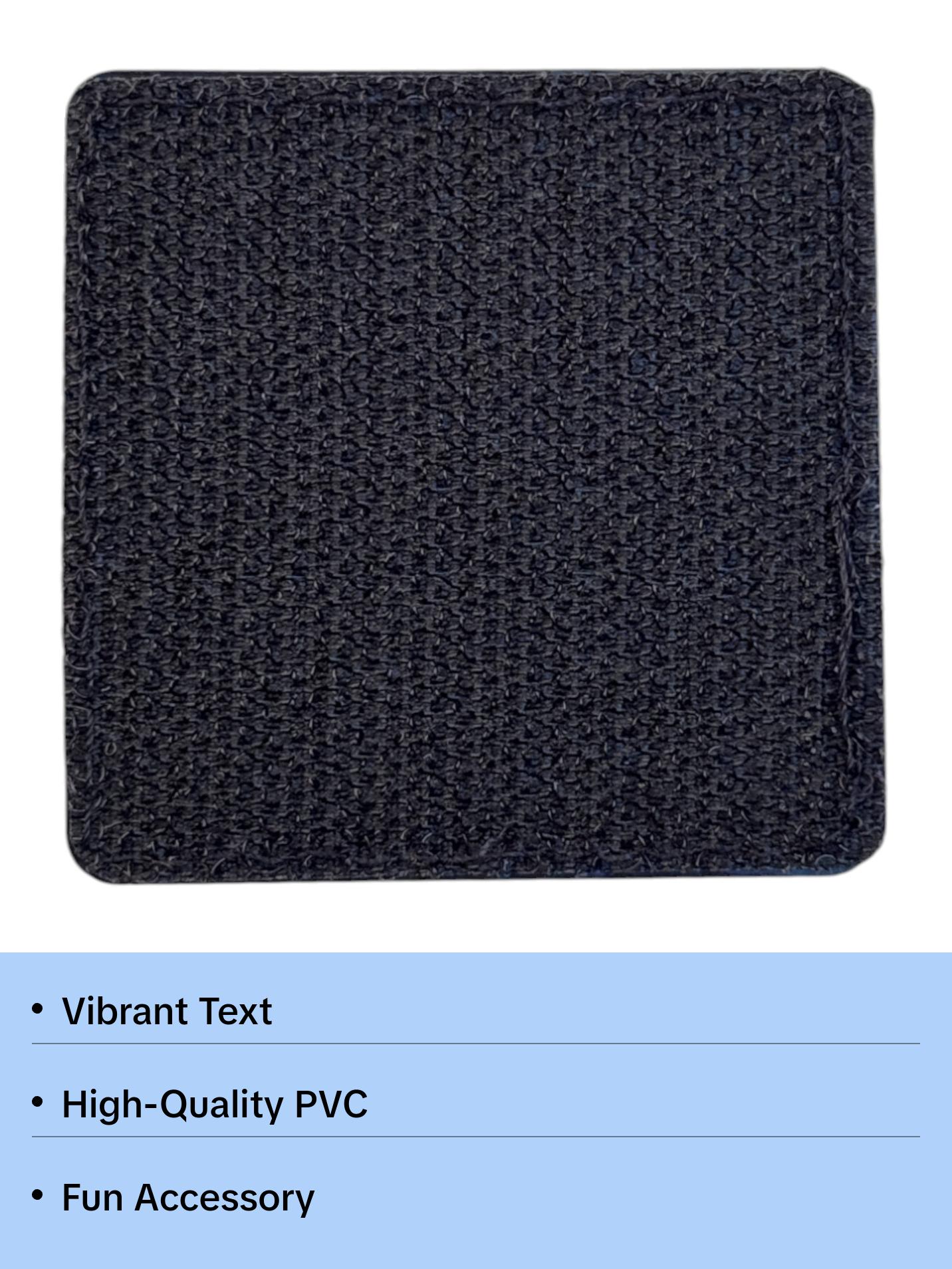 text 018 PVC MORALE PATCH