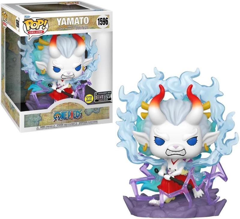 Funko Pop! ONE Piece: Yamato 6-inch Glow in The Dark #1596 [Exclusive] Vinyl Figure Unique Funko Pop Vinyl Figure