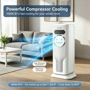 2026 Zero Queen Portable Air Conditioner 12000BTU Ultra Quiet Fast Cooling Mobile AC, Smart 24H Timing Air Cooler Fan, Energy Efficient Household Cooling Appliance, Suitable for Bedroom Office Dorm Living Room Indoor Summer Comfort Cooling Usage All Day