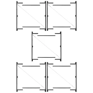 Adjust-A-Gate Steel Frame Gate Kit, 36"-60" Wide Opening Up To 7' High (5 Pack)