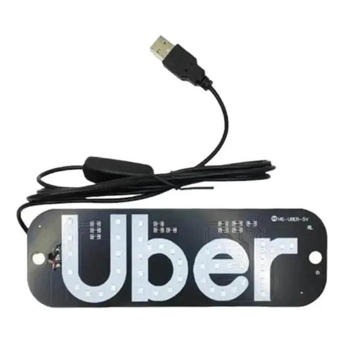 LED Driver Sign  USB Rechargeable Light for Rideshare Drivers