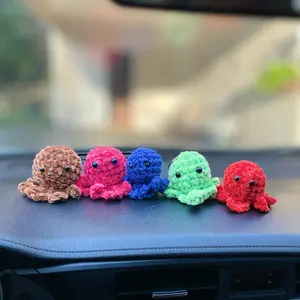 Crochet Octopus Keychain