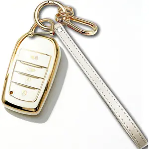Key Fob Cover with Keychain for 2025-2026 Camry 4Runner 2023-2026 Tacoma Grand Highlander Corolla Prius Venza