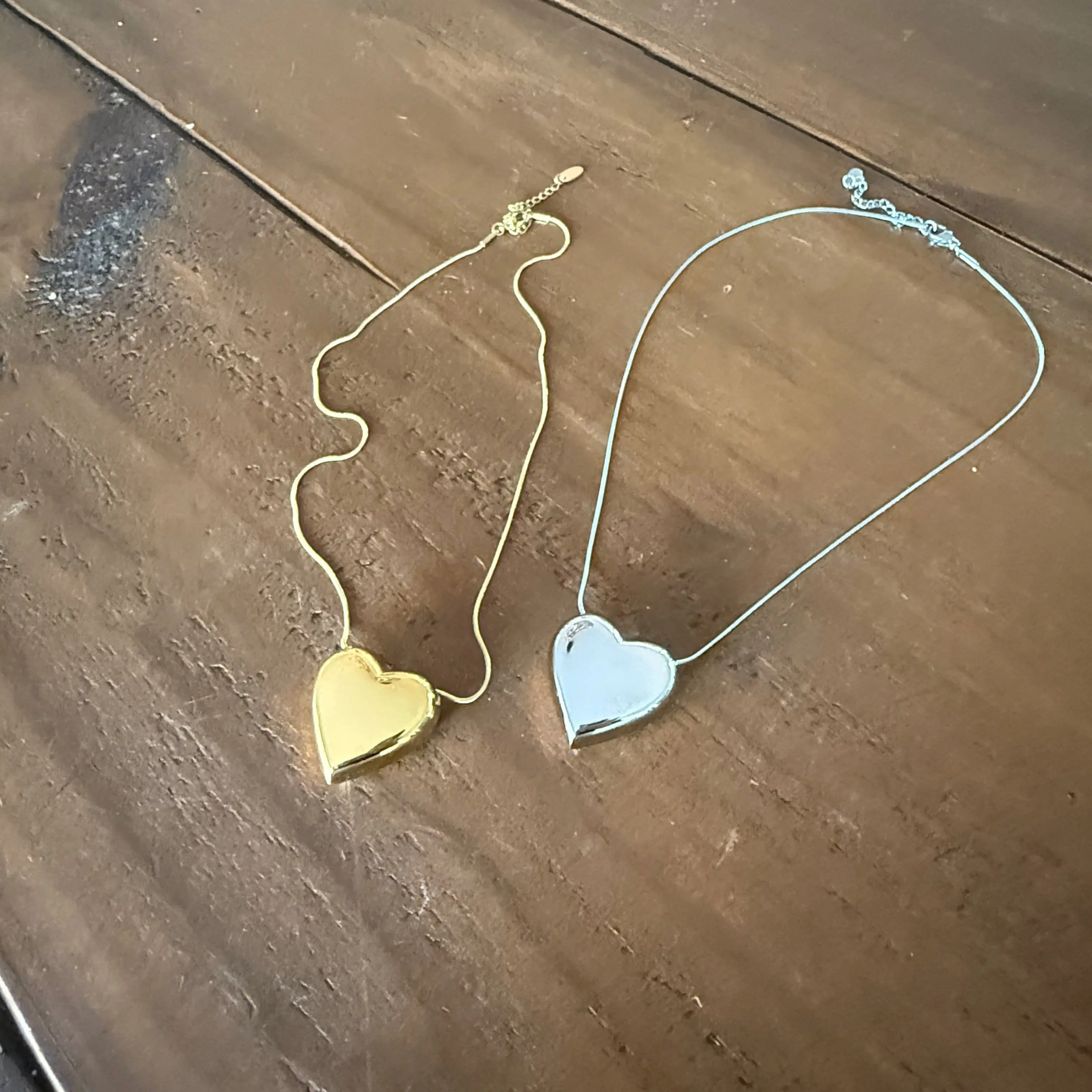 waterproof chunky heart necklace waterproof chunky heart necklace