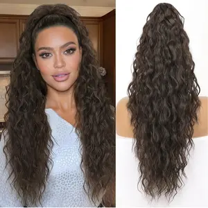 Plodon's lightweight and breathable claw clip ponytail is the first choice for summer. Natural fluffy simulation hair roots without masks are preferred for lazy hair extensions