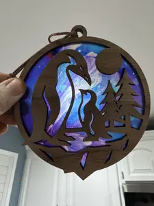 Penguins Suncatcher for Sunny Window