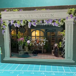 Fantasy Magic Cube Series DIY Miniature Dollhouse Cabin, 1 Box Wooden Handmade 3D Puzzle Model Toy and Creative Home Bedroom Decoration