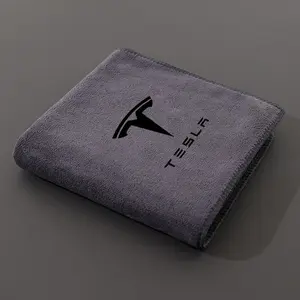 Microfiber Car Wash Towel Cleaning Drying Cloth For Tesla Model 3 Model S X Model Y Juniper Roadster 2021 Cybertruck Juguete SpaceX Styling Accessories Microfiber Car Towels