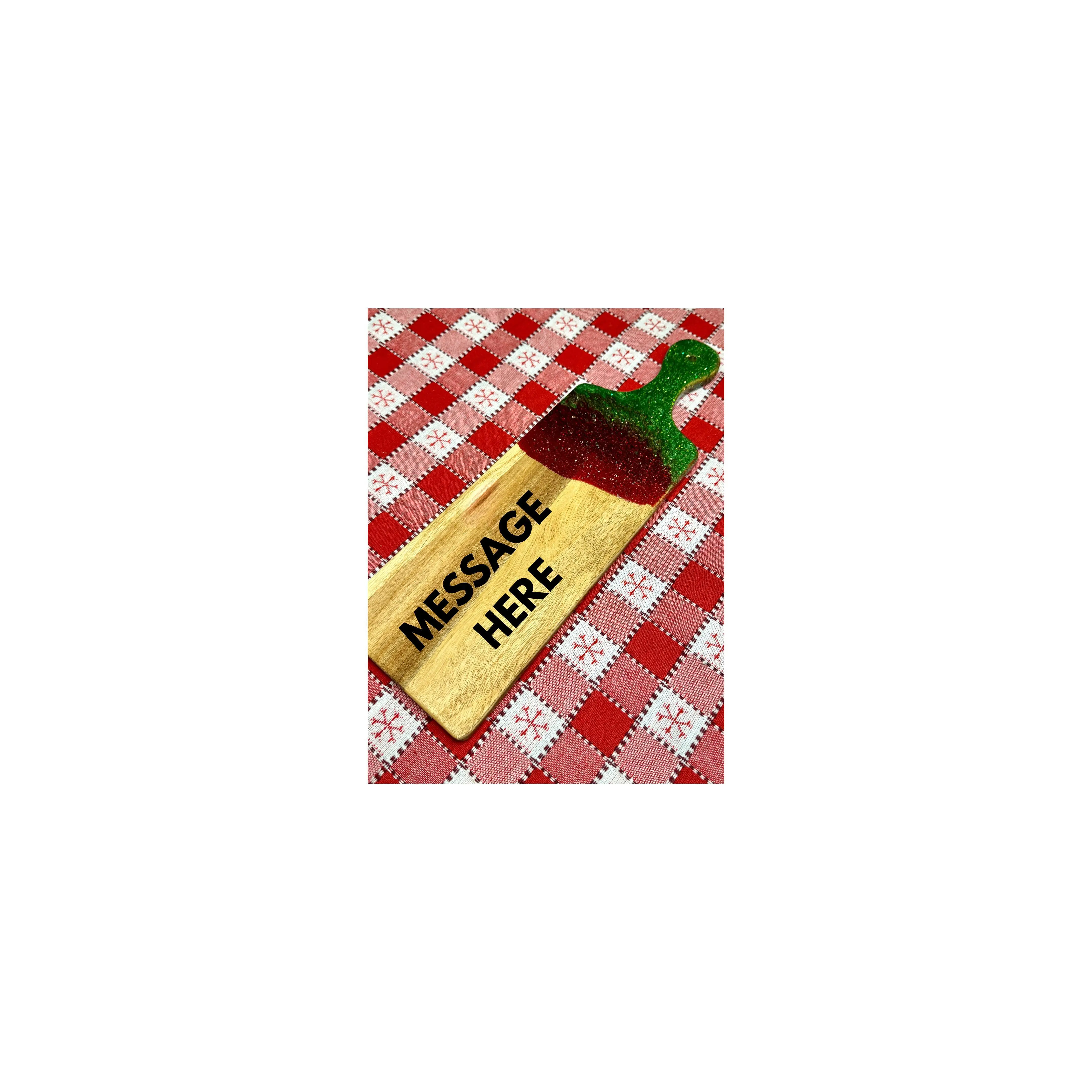 Christmas Custom Resin Cutting Board | Personalized Engraved Board | Charcuterie Board |Custom Kitchen Gift | Handmade Kitchen Decor