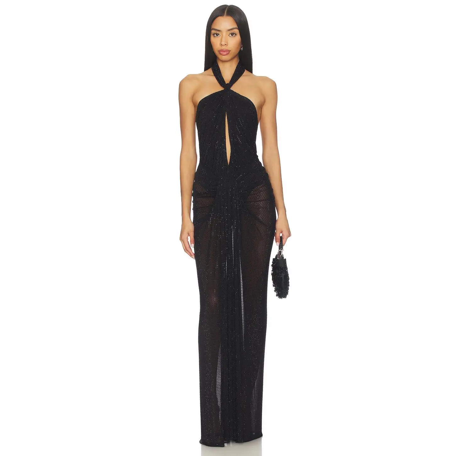 Ronny Kobo Katia Dress in Black