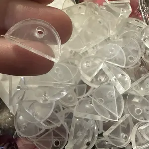 Clear Spacer Beads - Transparent Triangle Shaped Beads for Your Needs