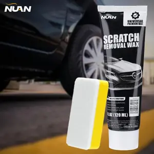 NUAN Car Scratch Repair Wax Paste, Scratch & Swirl Remover Polishing Compound, Restores Gloss & Clarity, Includes Applicator Pad & Towel