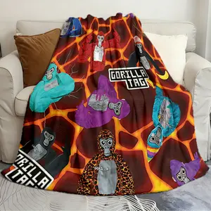 Soft and Stylish Blanket Gorilla Tag Lava Monke Party Winter Quilts Warming blanket plush soft and comfortable Sofa bed travel blanket