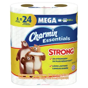Charmin  Strong Toilet Paper, White - 6 Rolls - 451 Sheet - Pack of 3