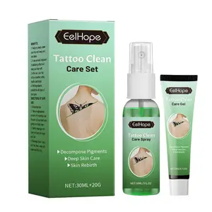 EELHOPE Tattoo Removal Spray & Cream Set - Skin - Friendly and Effective Easy - to - Use Solution for Tattoo Cleaning Effortlessly Remove Tattoos at Home Peppermint