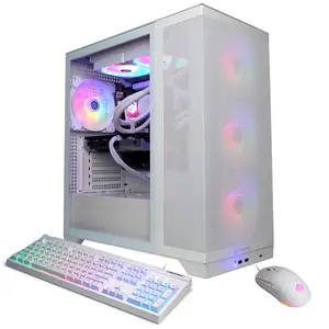 CyberPowerPC SLC10000CPGV25 Gaming Desktop PC, Intel Core Ultra 7 265F, 32GB DDR5, GeForce RTX 5060 Ti 8GB, 2TB PCIe 4.0 NVMe SSD, WiFi/BT, RGB Gaming Keyboard/Mouse & Windows 11 Home